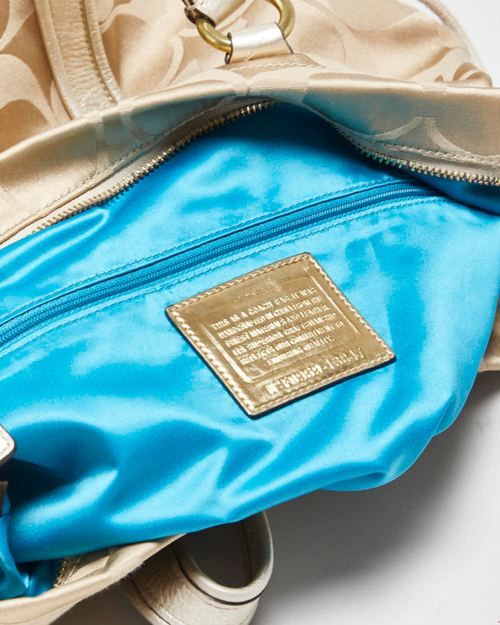 Vintage Y2k 2000s Coach Poppy Signature Tote Handbag