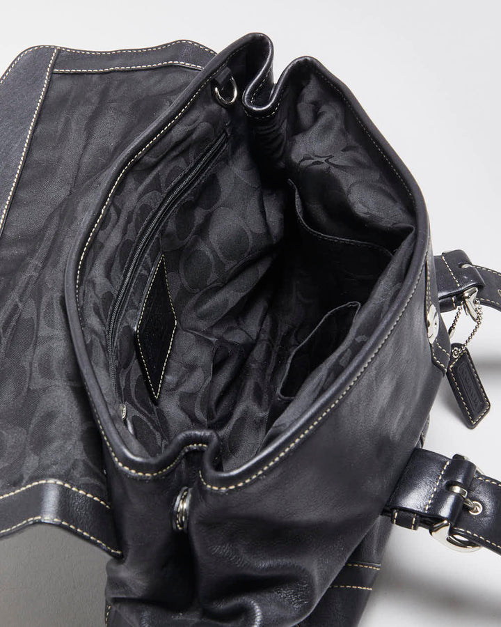 Vintage Y2k 2000s Coach Hampton Satchel Handbag