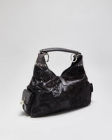 Vintage Luella Pony Hair Studded Slouchy Handbag