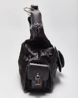 Vintage Luella Pony Hair Studded Slouchy Handbag