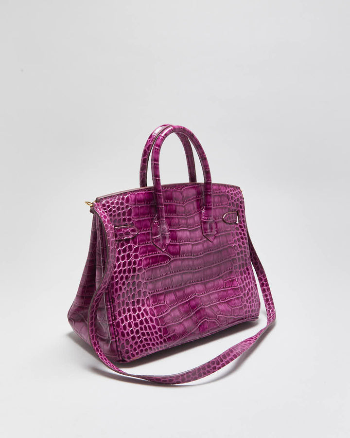 House Of Hello Crocodile Embossed Handbag