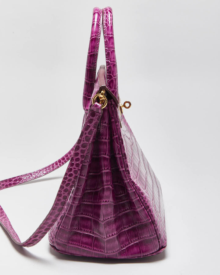 House Of Hello Crocodile Embossed Handbag