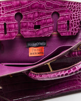 House Of Hello Crocodile Embossed Handbag