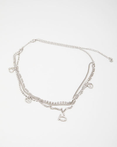 Y2k 00s Bebe Rhinestone Chain Belt - W22-W39