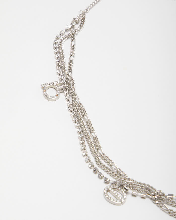Y2k 00s Bebe Rhinestone Chain Belt - W22-W39