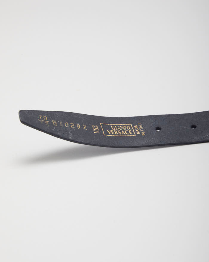 Vintage Versace Leather Belt - W26-W30