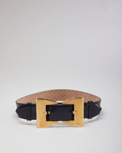 Gucci Patent Leather Bow Belt - W28-W32