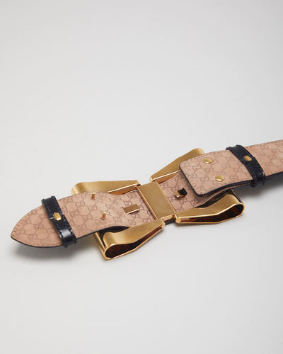 Gucci Patent Leather Bow Belt - W28-W32
