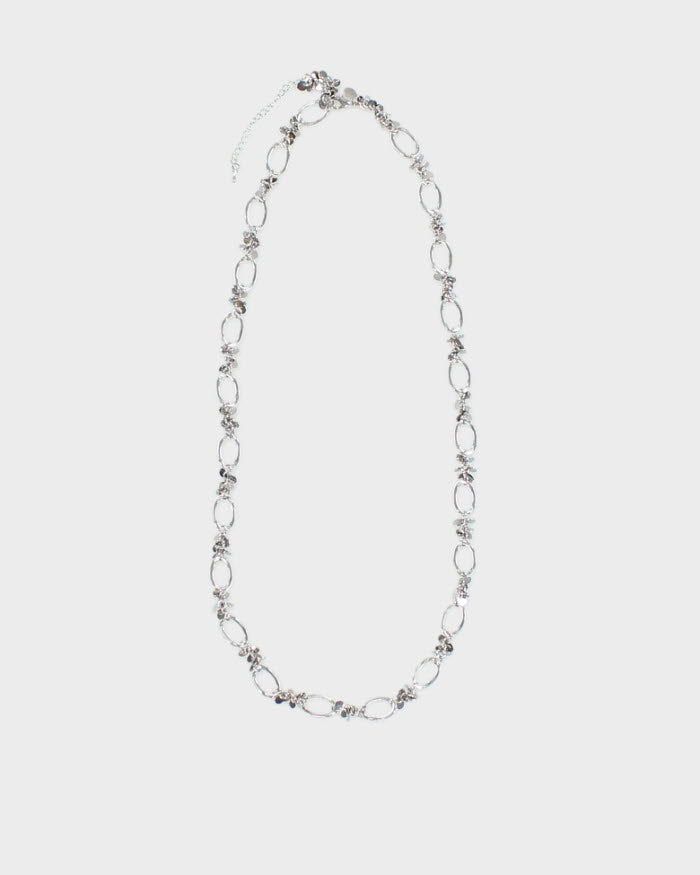 Y2K Silver-Tone Chained Belt - W34-37
