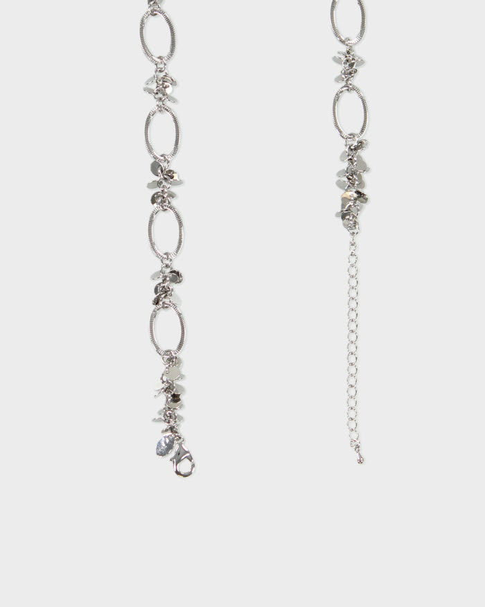 Y2K Silver-Tone Chained Belt - W34-37