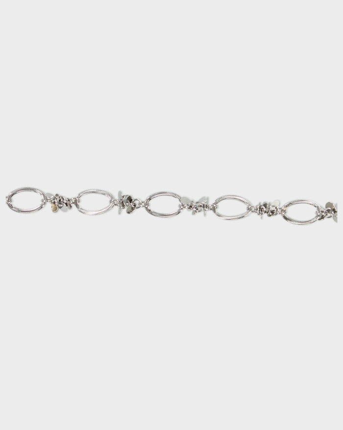 Y2K Silver-Tone Chained Belt - W34-37