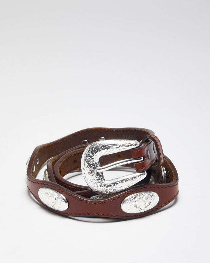 Vintage Silver Creek Leather Belt - W32-38