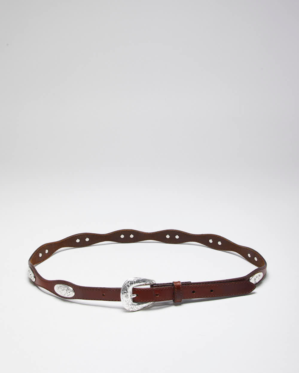 Vintage Silver Creek Leather Belt - W32-38