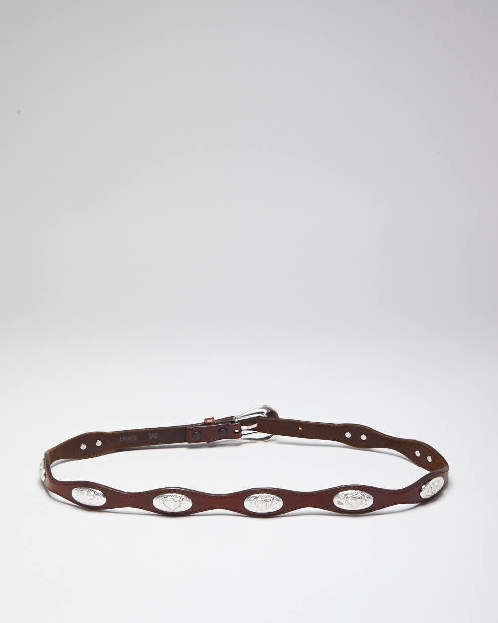 Vintage Silver Creek Leather Belt - W32-38