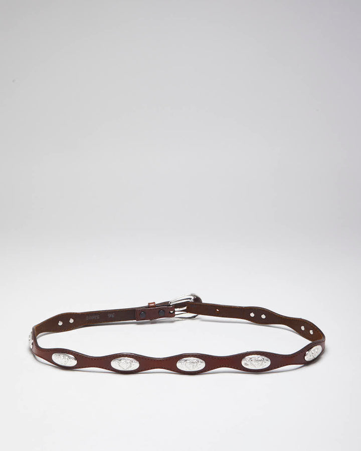 Vintage Silver Creek Leather Belt - W32-38