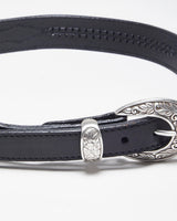 Vintage Wrangler Black Leather Belt - W29-32