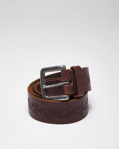 Vintage Bluenotes Leather Belt - W29-35