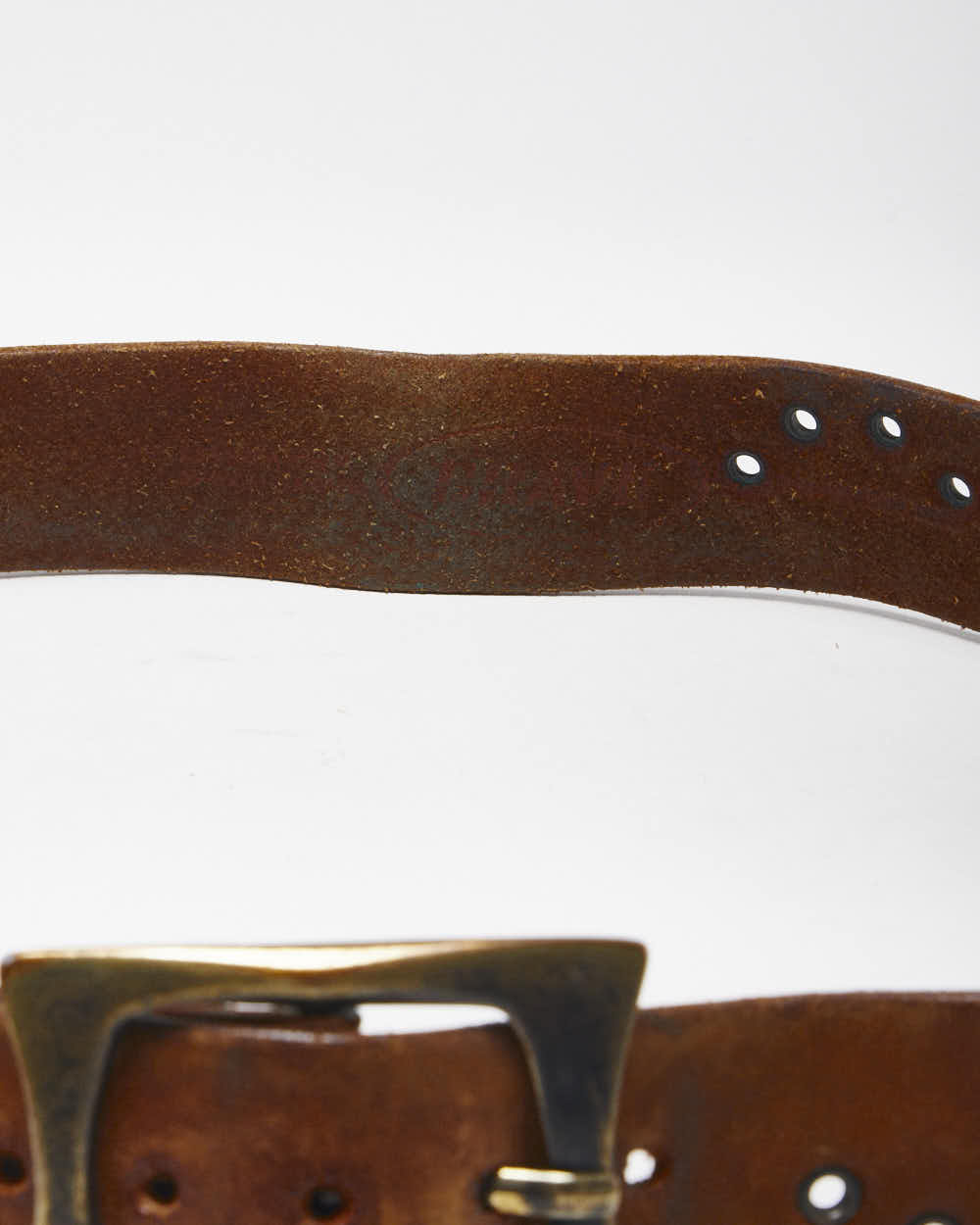 Vintage Brave Brown Leather Belt - W34 - W39