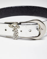 Vintage Y2k 00s Guess Patent Belt - W28-W32