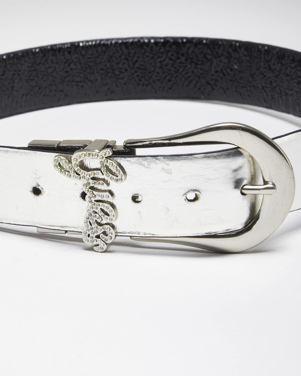 Vintage Y2k 00s Guess Patent Belt - W28-W32