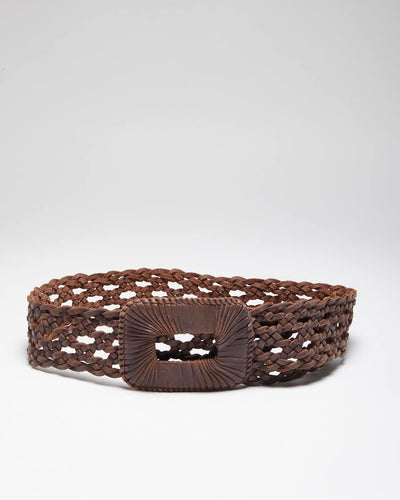 Vintage Y2k 00s Billabong Brown Leather Belt - O/S