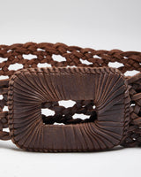 Vintage Y2k 00s Billabong Brown Leather Belt - O/S