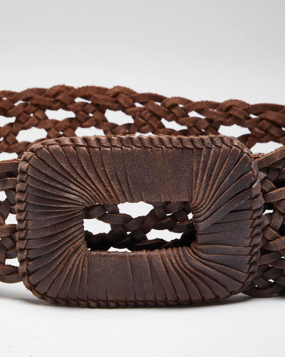 Vintage Y2k 00s Billabong Brown Leather Belt - O/S