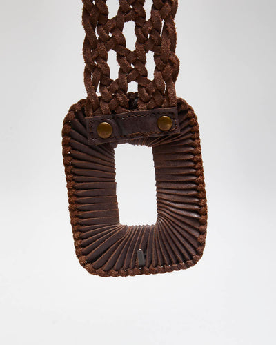 Vintage Y2k 00s Billabong Brown Leather Belt - O/S