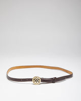 Vintage Y2k 00s Coach Skinny Leather Belt - W33-W37