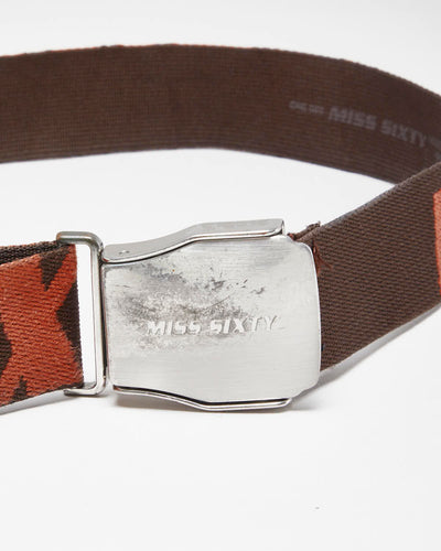Vintage Y2K Miss Sixty Fabric Adjustable Belt - OS