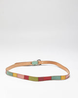Vintage Fossil Multi Coloured Leather Belt - W36-W40