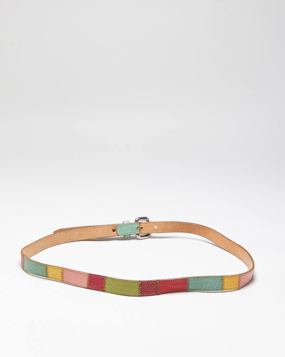 Vintage Fossil Multi Coloured Leather Belt - W36-W40