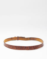 Vintage Western Tooled Leather Belt - W31-W34