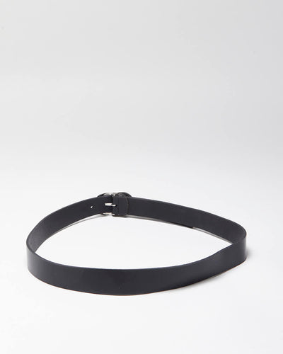 Vintage Y2k 00s Jessica Black Leather Belt - W32-W36