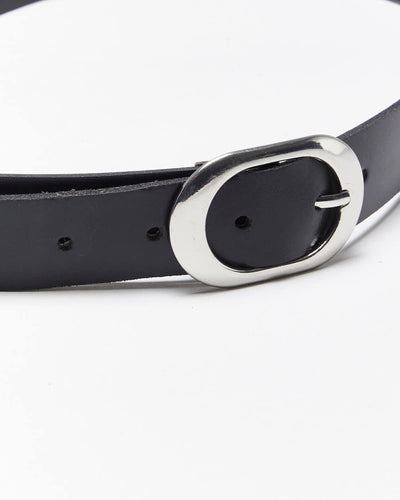 Vintage Y2k 00s Jessica Black Leather Belt - W32-W36