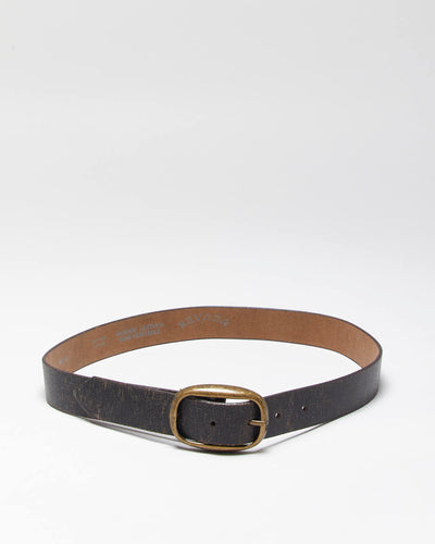 Vintage Nevada Brown Leather Belt - W28-W32