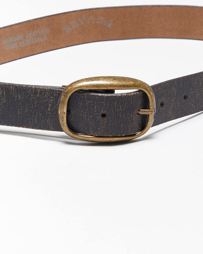 Vintage Nevada Brown Leather Belt - W28-W32