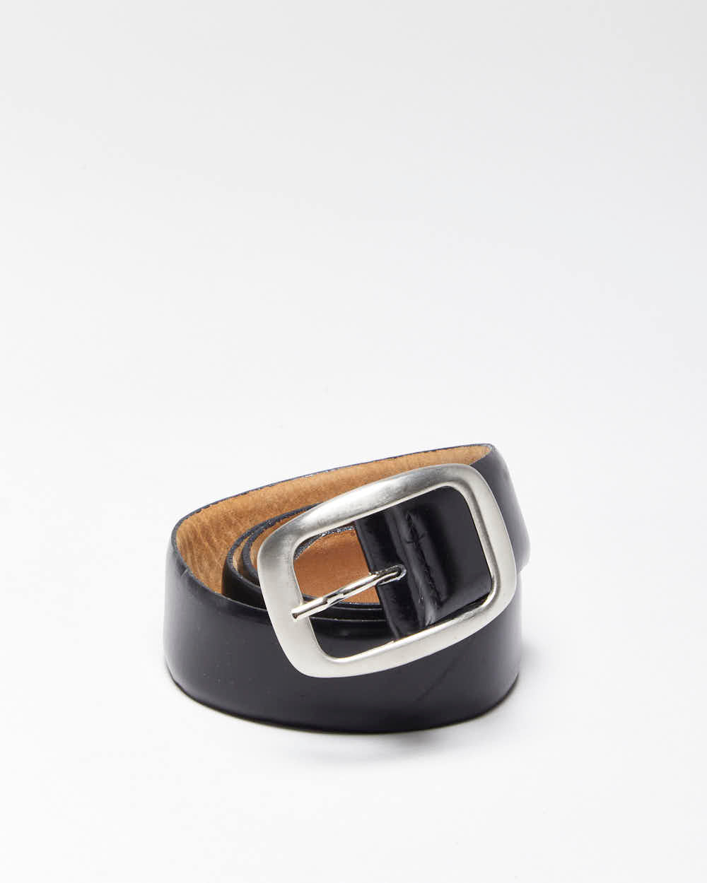Vintage Y2k 00s Esprit Black Leather Belt - W28-W31