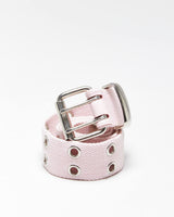 Vintage Y2k 00s Pink Eyelet Belt - O/S