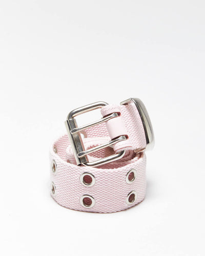 Vintage Y2k 00s Pink Eyelet Belt - O/S