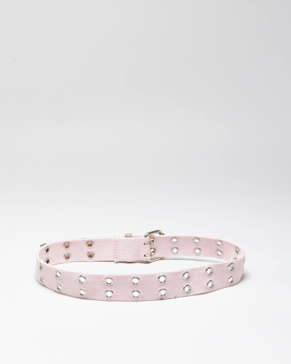 Vintage Y2k 00s Pink Eyelet Belt - O/S