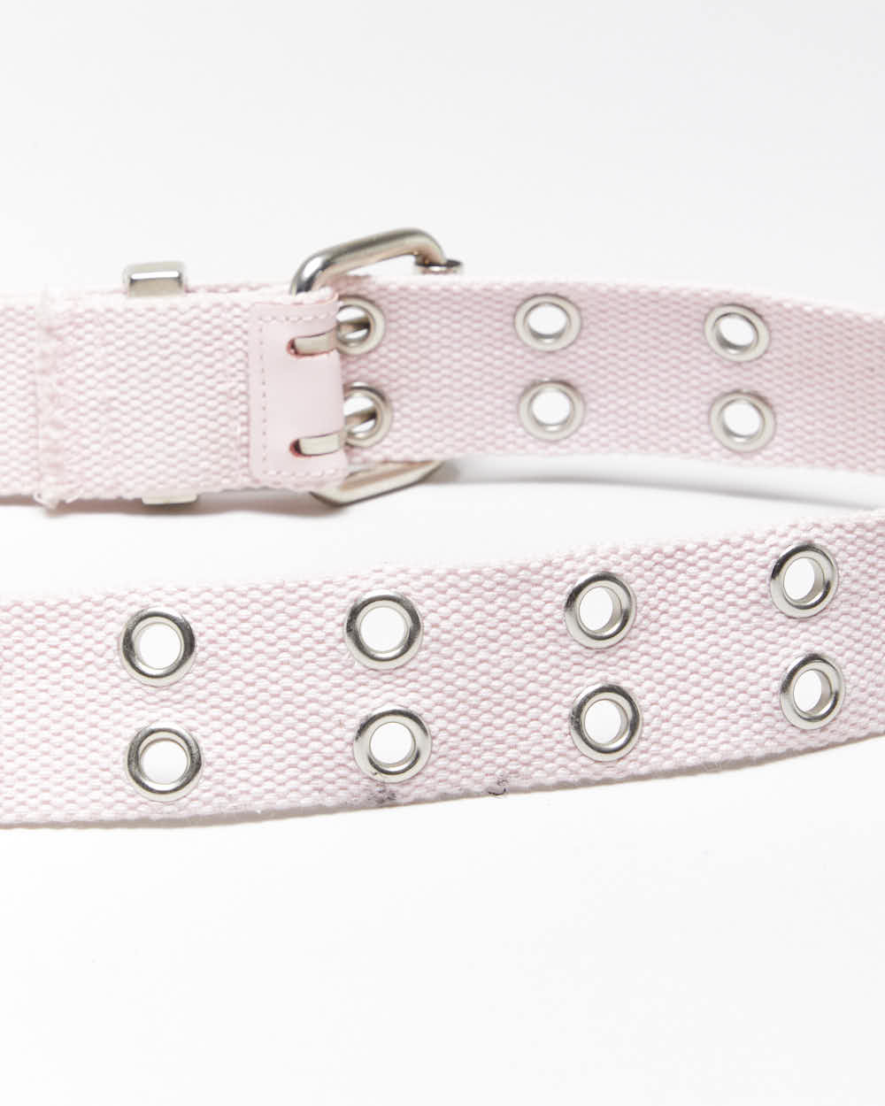 Vintage Y2k 00s Pink Eyelet Belt - O/S