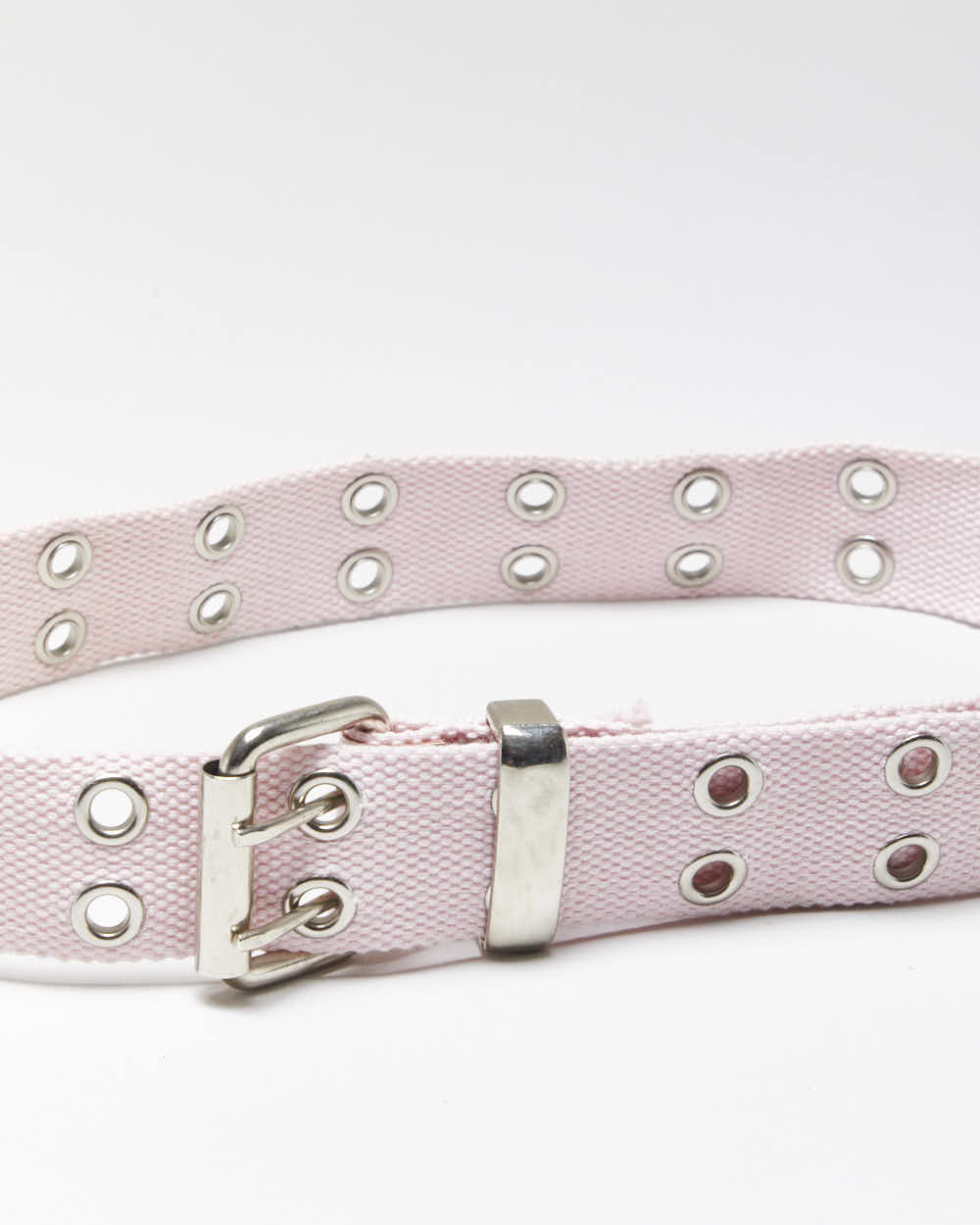 Vintage Y2k 00s Pink Eyelet Belt - O/S