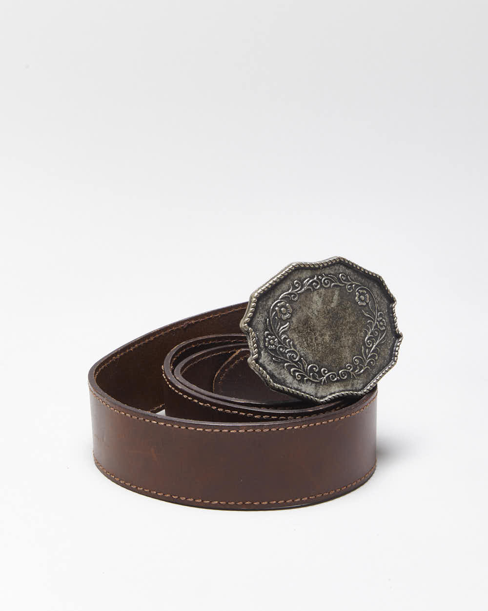 Vintage Rosetti Brown Leather Belt - W31-W35