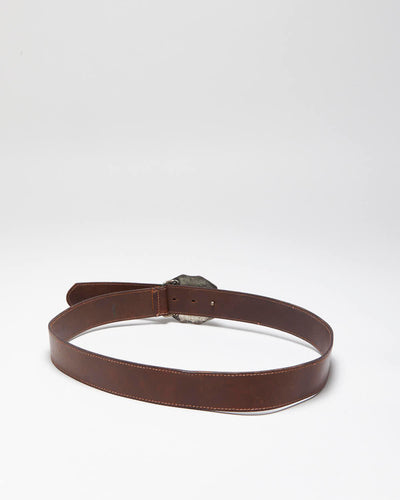 Vintage Rosetti Brown Leather Belt - W31-W35