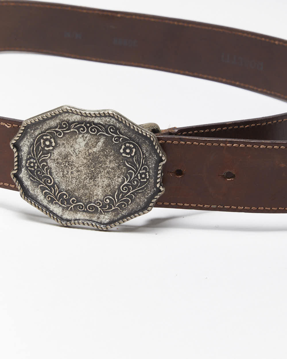 Vintage Rosetti Brown Leather Belt - W31-W35