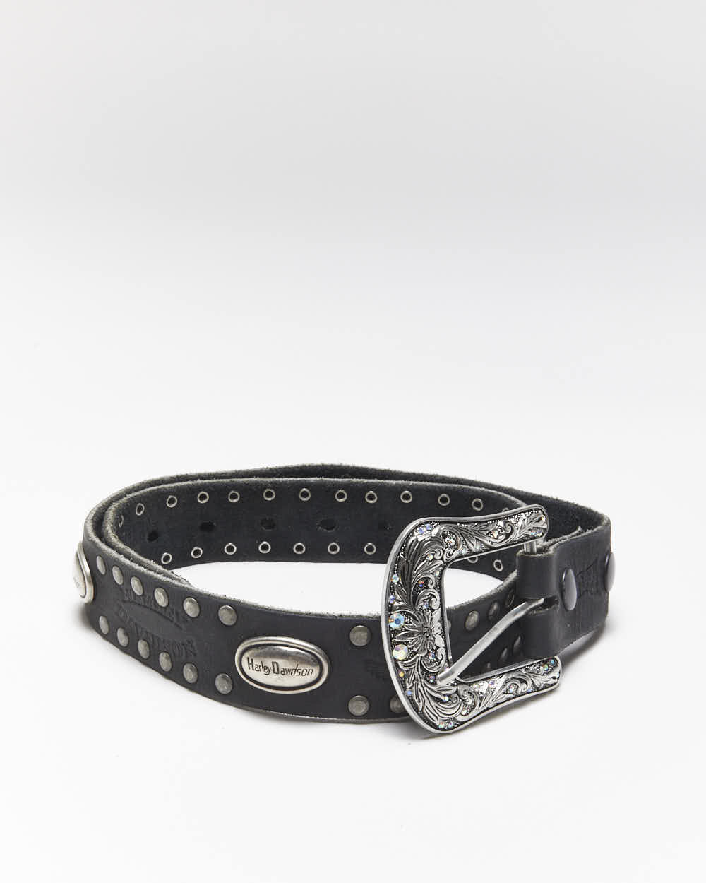 Vintage Harley Davidson Leather Belt - W27-W32