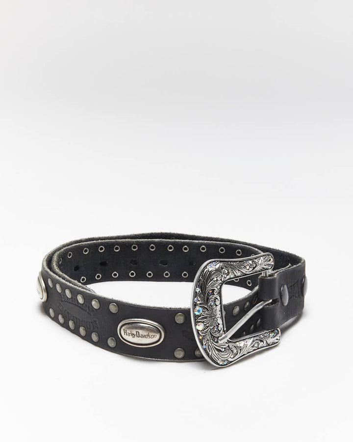 Vintage Harley Davidson Leather Belt - W27-W32