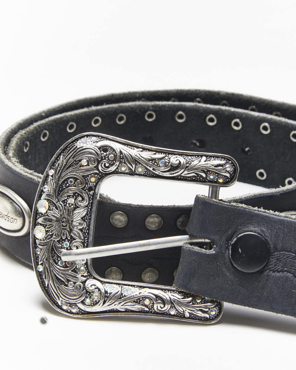 Vintage Harley Davidson Leather Belt - W27-W32
