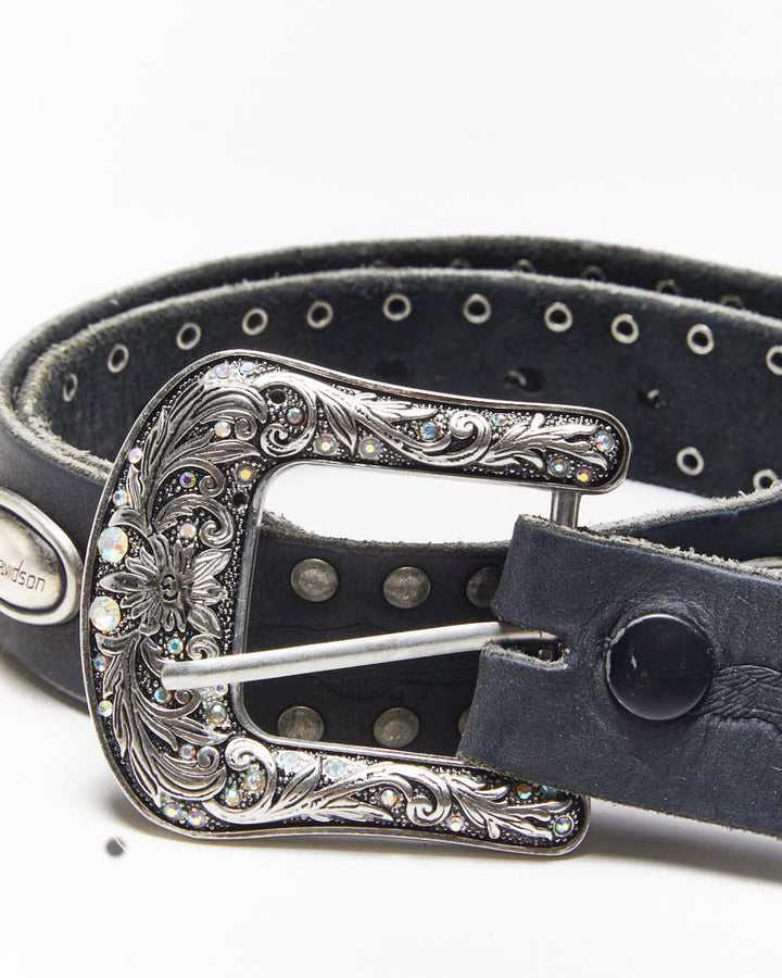 Vintage Harley Davidson Leather Belt - W27-W32